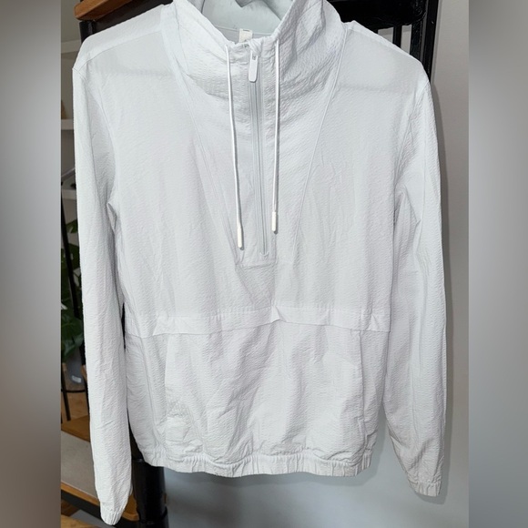 lululemon athletica Jackets & Blazers - Lululemon Pack Light Pullover Packable Jacket Size 4 Blue Ocean Air 1/2 Zip